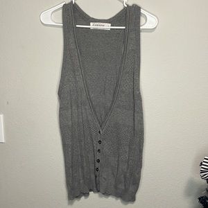 Garage-Button knit vest